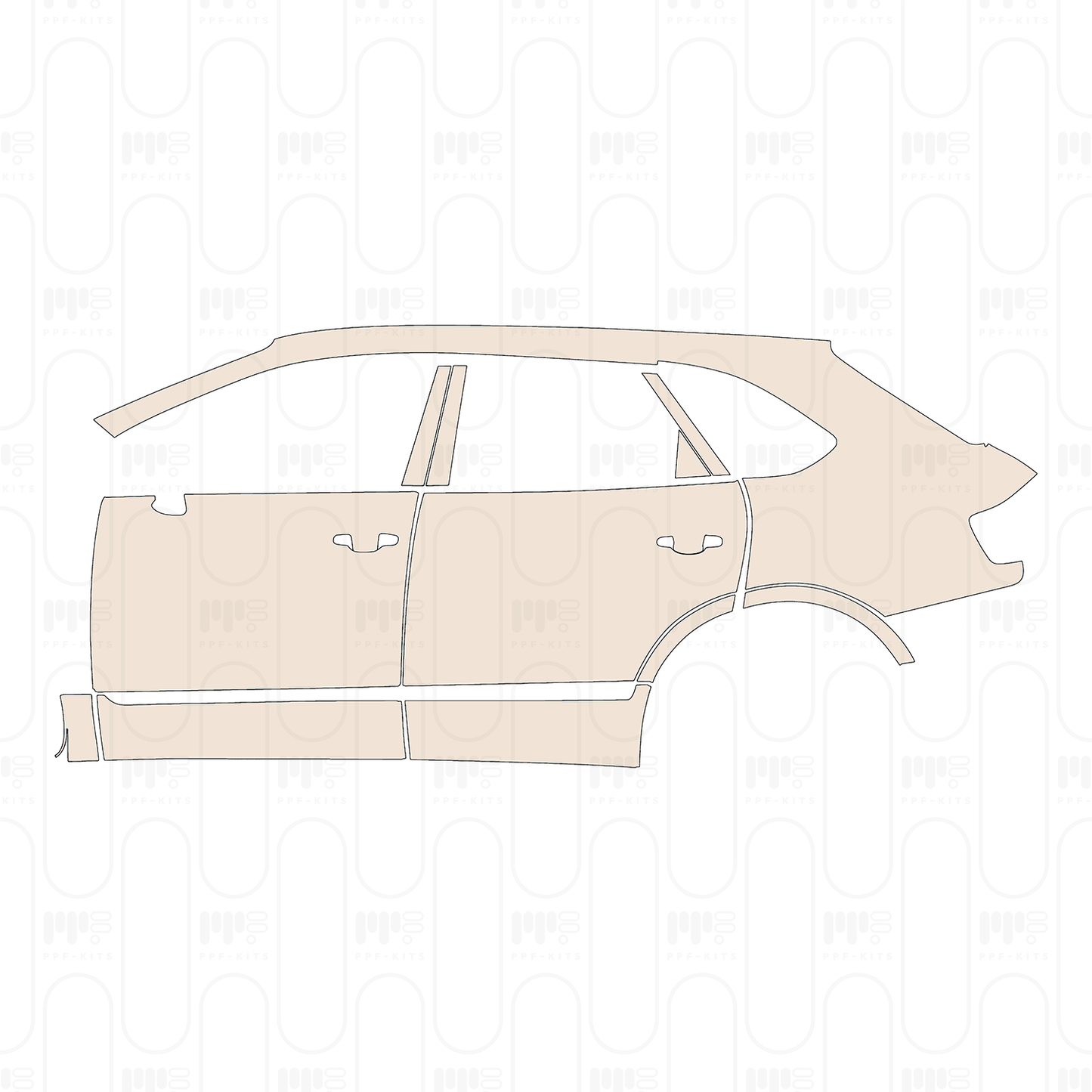 Pre-Cut PPF Bentley Bentayga Standard Wheelbase Base 2019