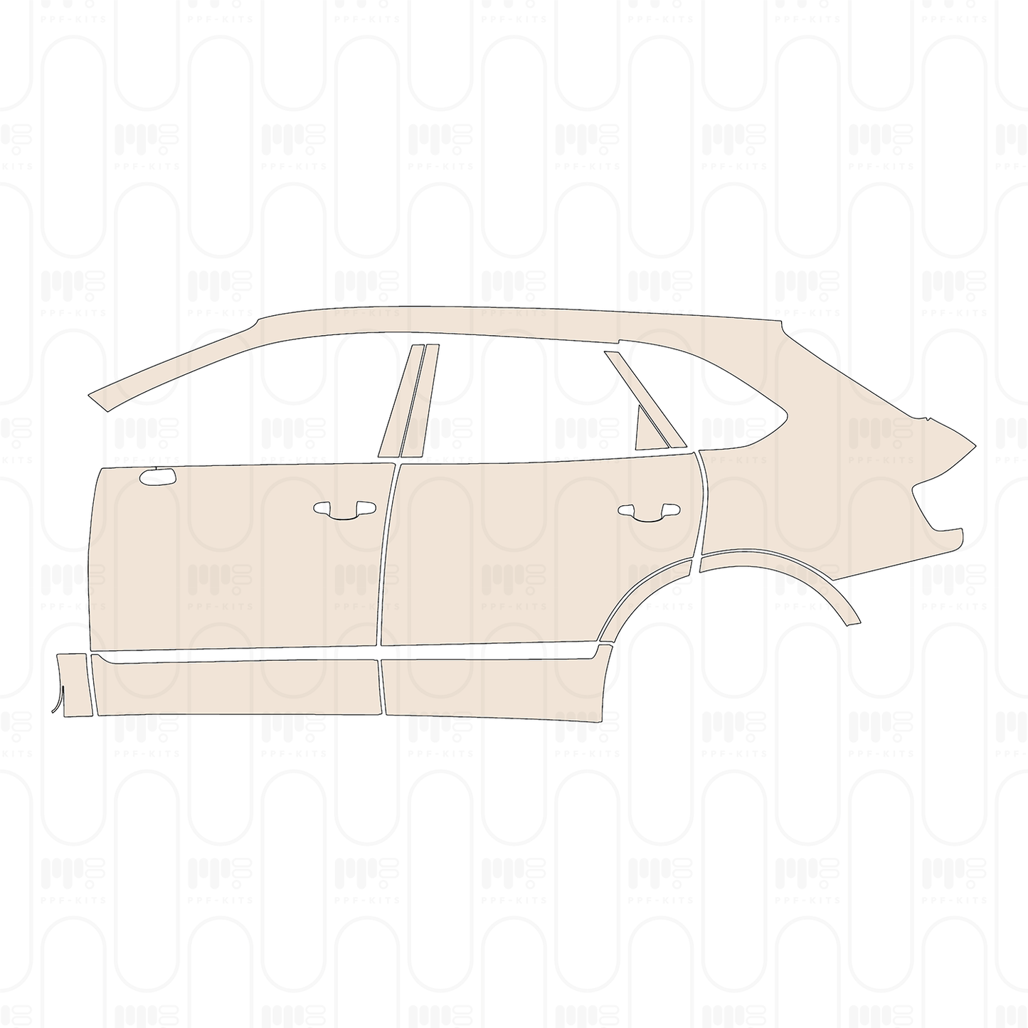 Pre-Cut PPF Bentley Bentayga Standard Wheelbase Base 2019