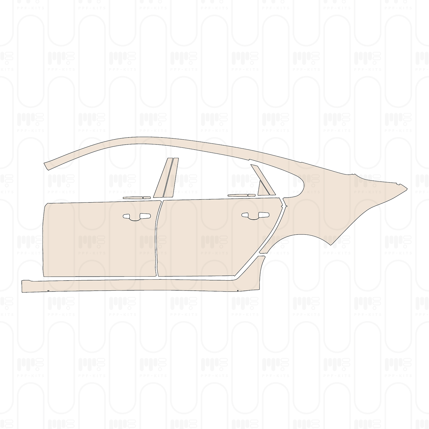 Pre-Cut PPF Jaguar XF XFL R-Sport 2016