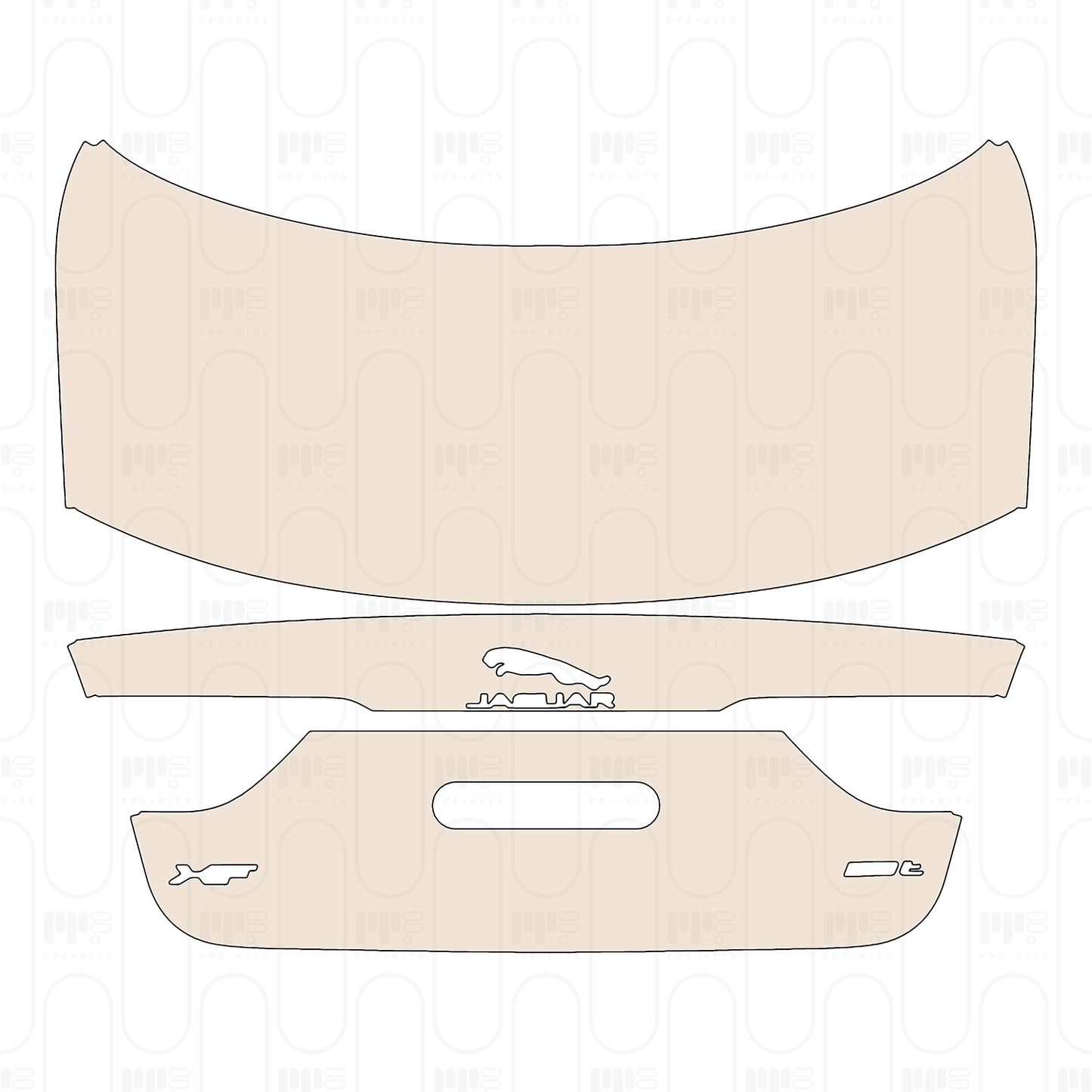 Pre-Cut PPF Jaguar XF Base 2018