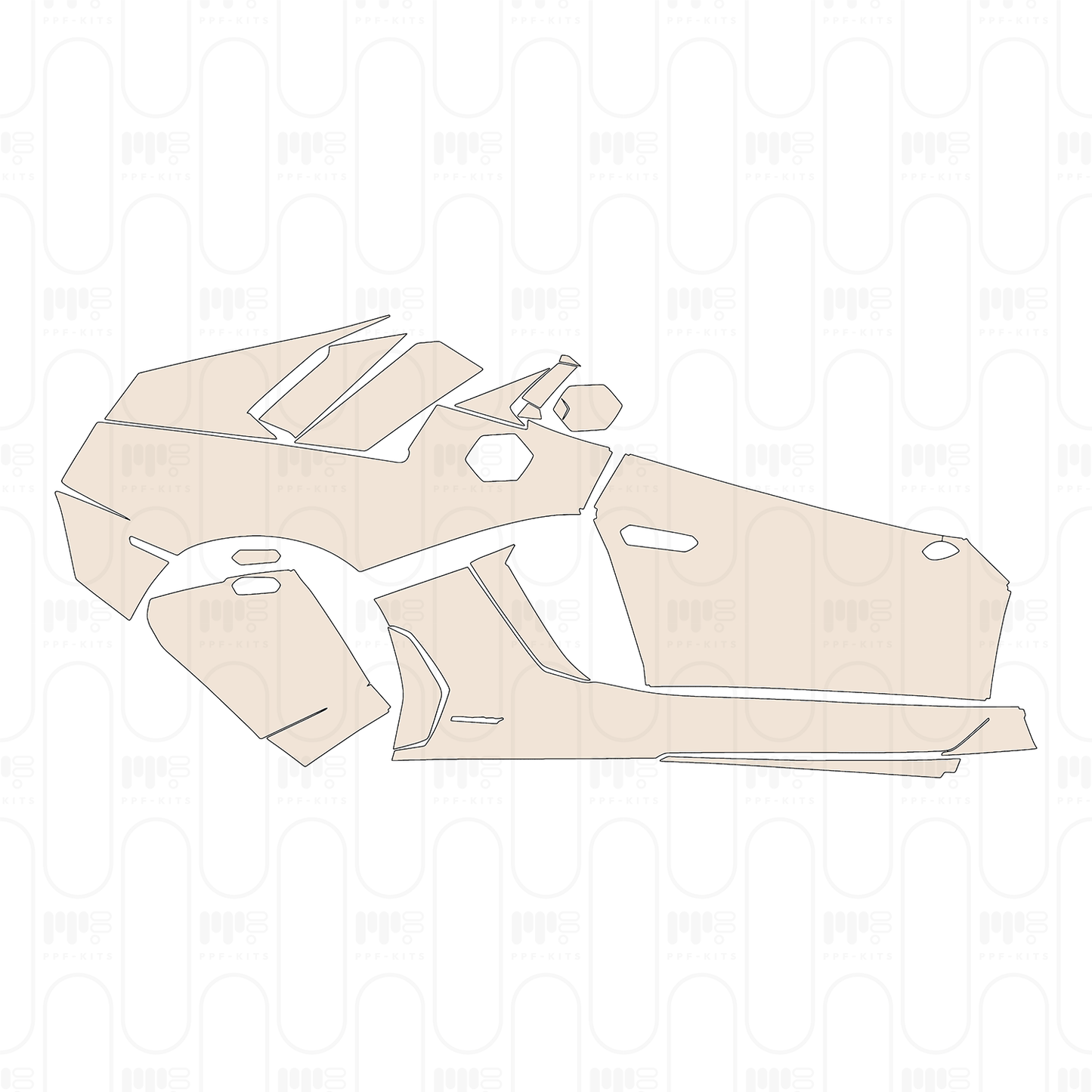 PPF precortado Lamborghini Aventador LP 750-4 Superveloce Coupe 2015