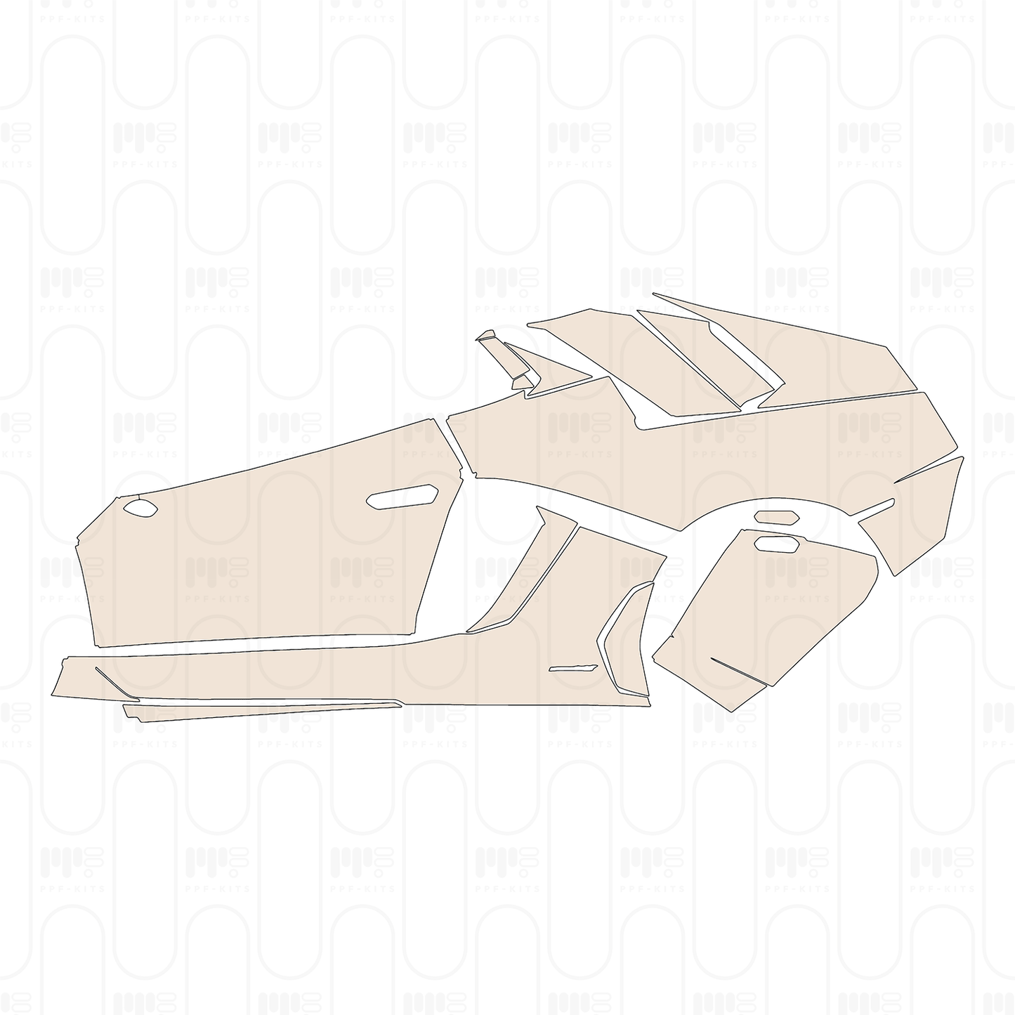 Pre-Cut PPF Lamborghini Aventador LP 750-4 Superveloce Roadster 2017