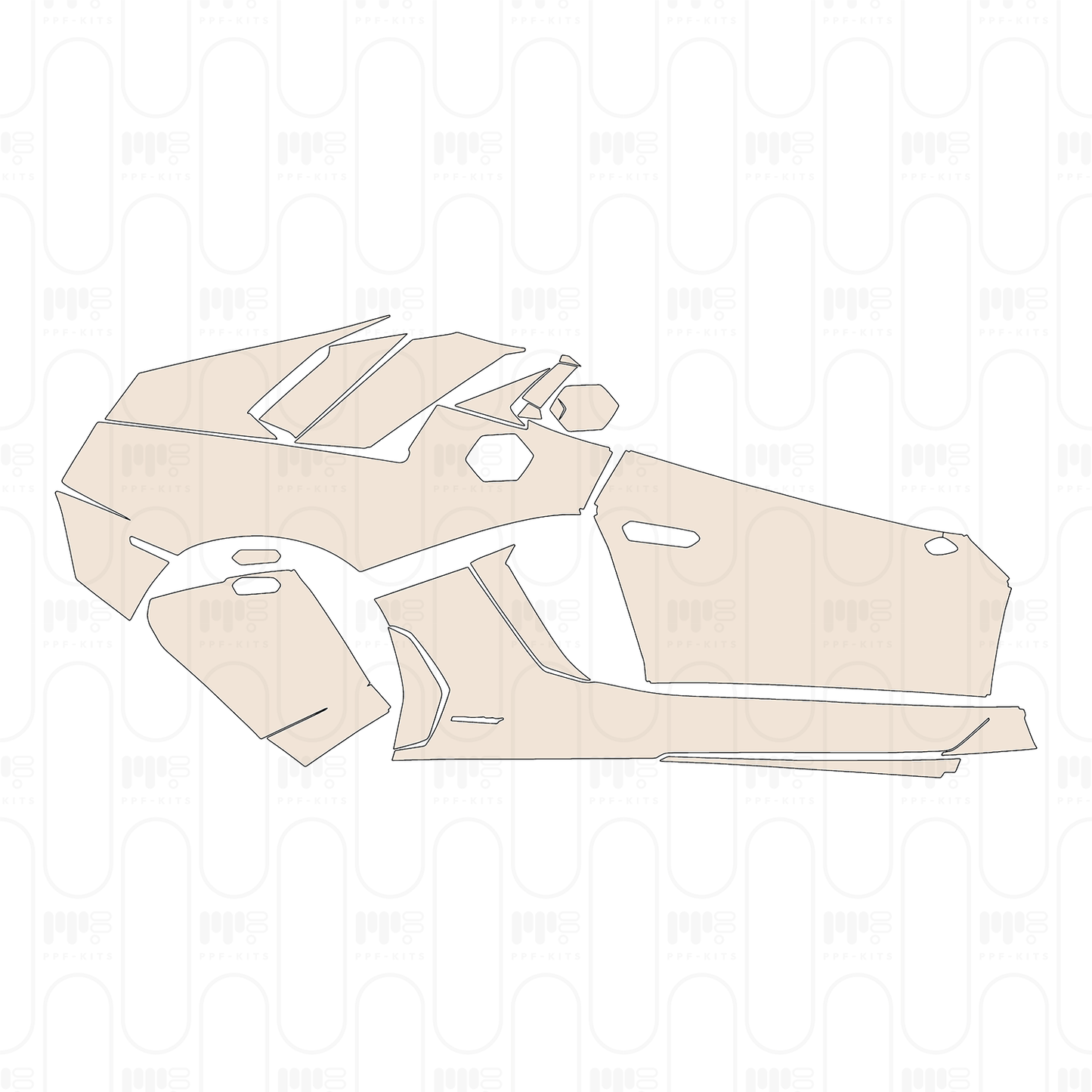 Pre-Cut PPF Lamborghini Aventador LP 750-4 Superveloce Roadster 2017