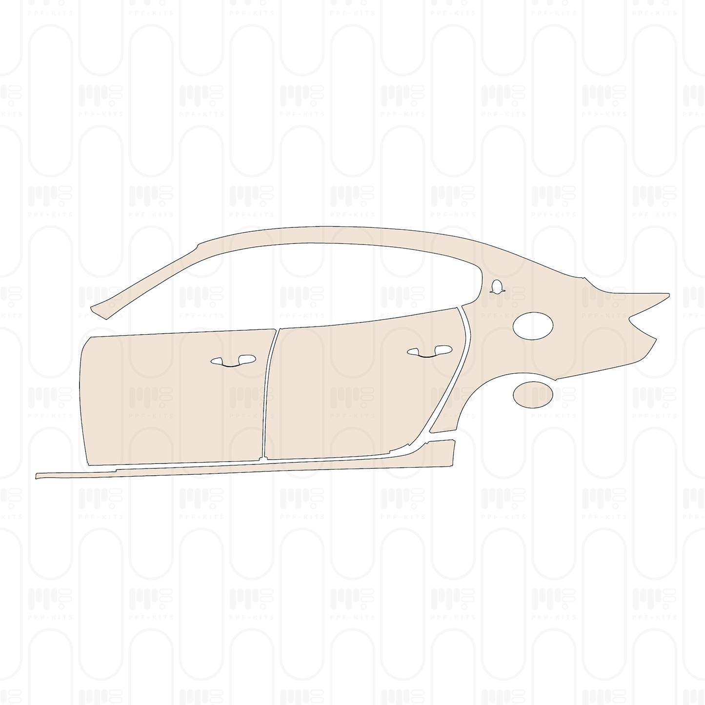 Pre-Cut PPF Maserati Quattroporte GTS Base 2016