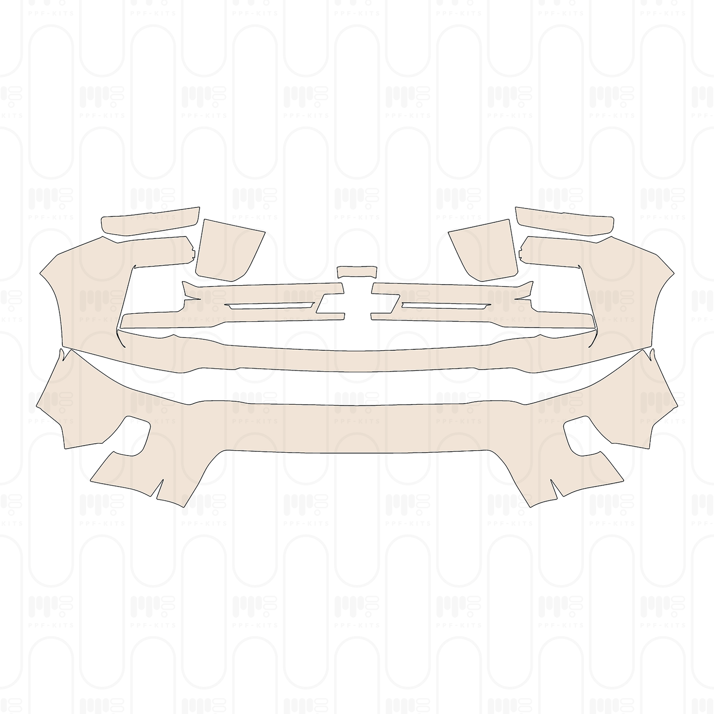 Pre-Cut PPF Chevrolet Silverado HD 2500 HD LT 2025