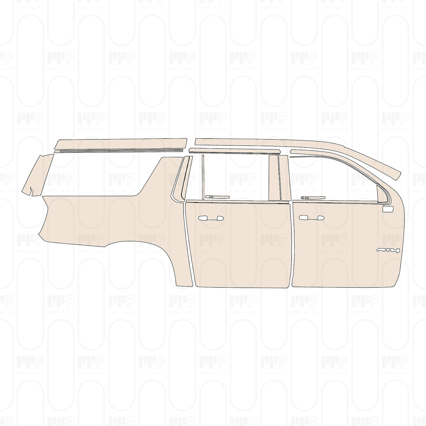 Pre-Cut PPF GMC Yukon XL AT4 2026