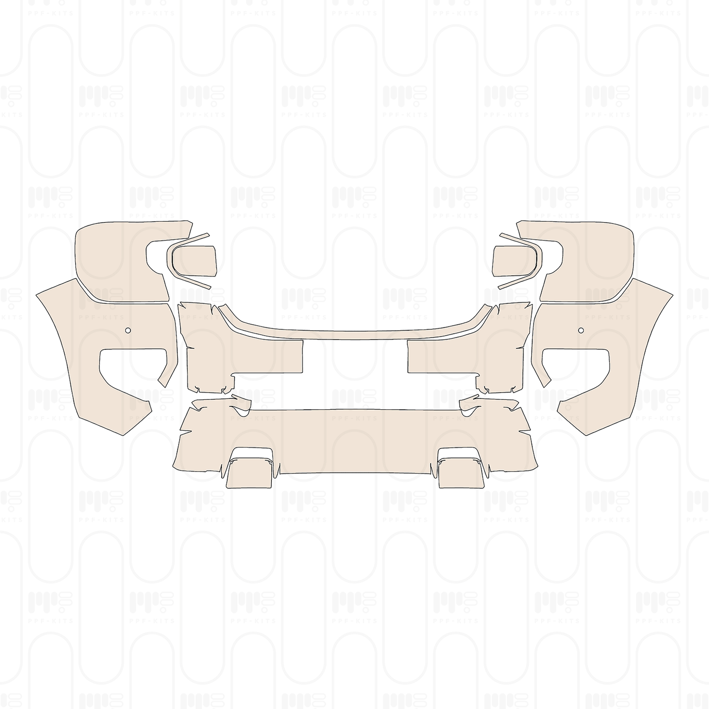 PPF precortado Ford Ranger (EU) XLT 2025