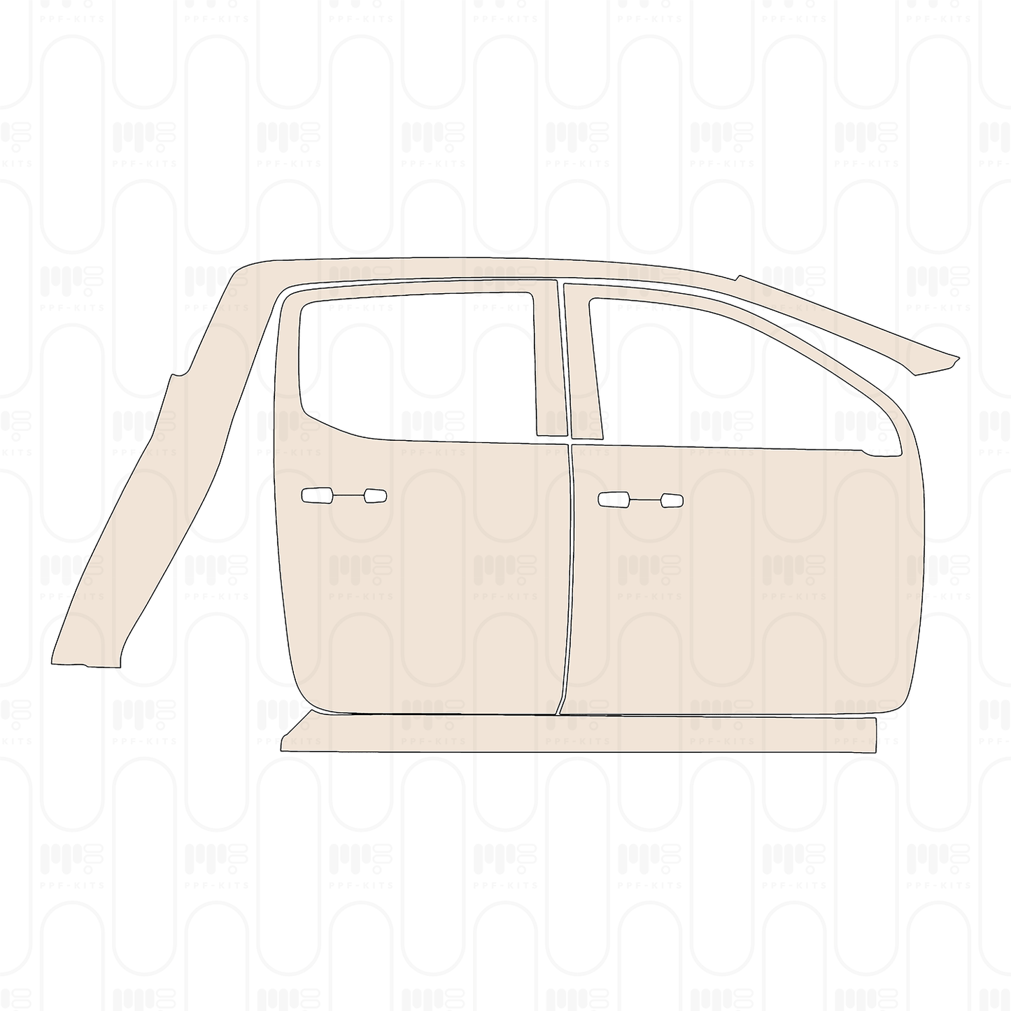 PPF precortado Ford Ranger (EU) XLT 2025