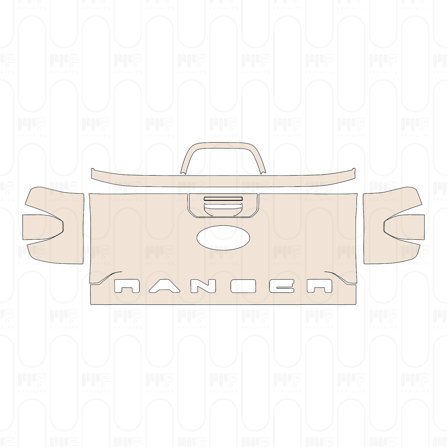 PPF precortado Ford Ranger (EU) XLT 2025