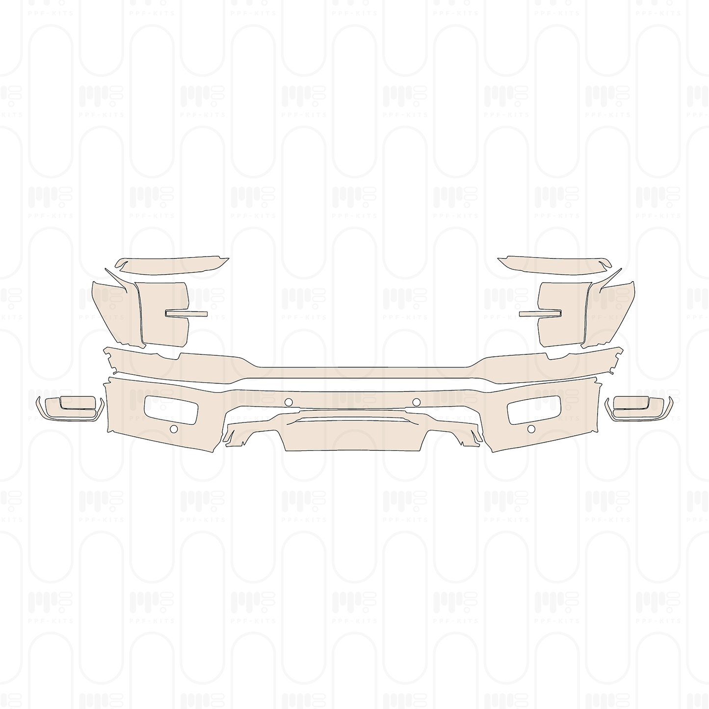 PPF precortado Ford F-150 SuperCrew King Ranch 2025