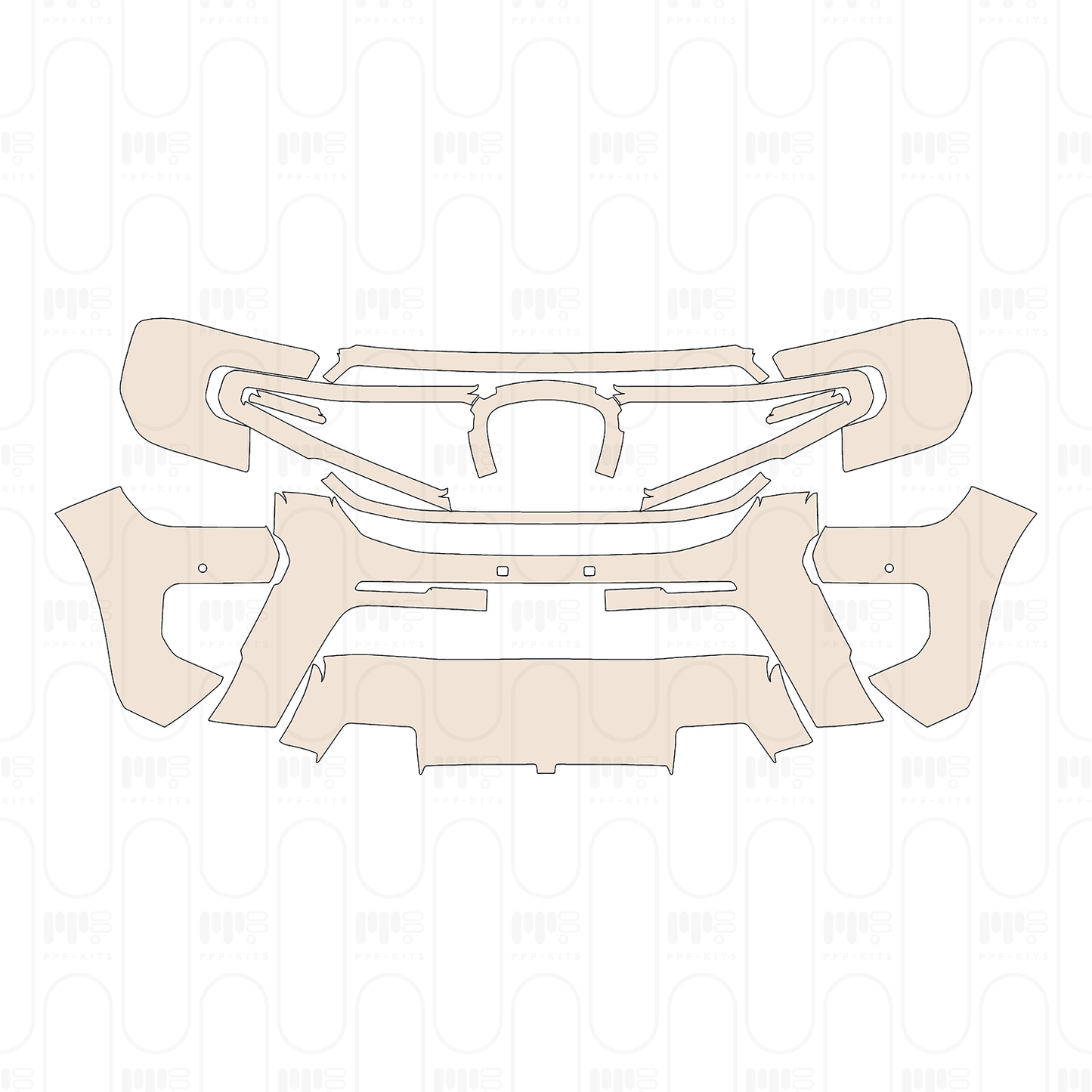 Pre-Cut PPF Ford Ranger (EU) Wildtrak 2025