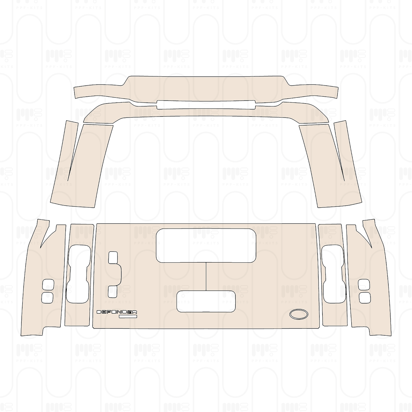 Pre-Cut PPF Land Rover Defender 130 X-Dynamic 2026