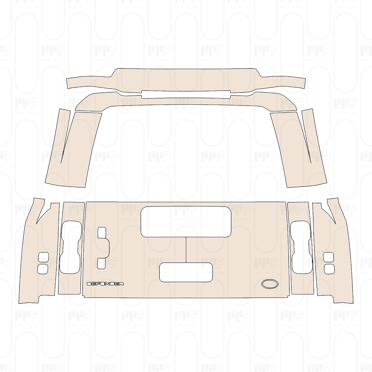 Pre-Cut PPF Land Rover Defender 130 X-Dynamic 2026