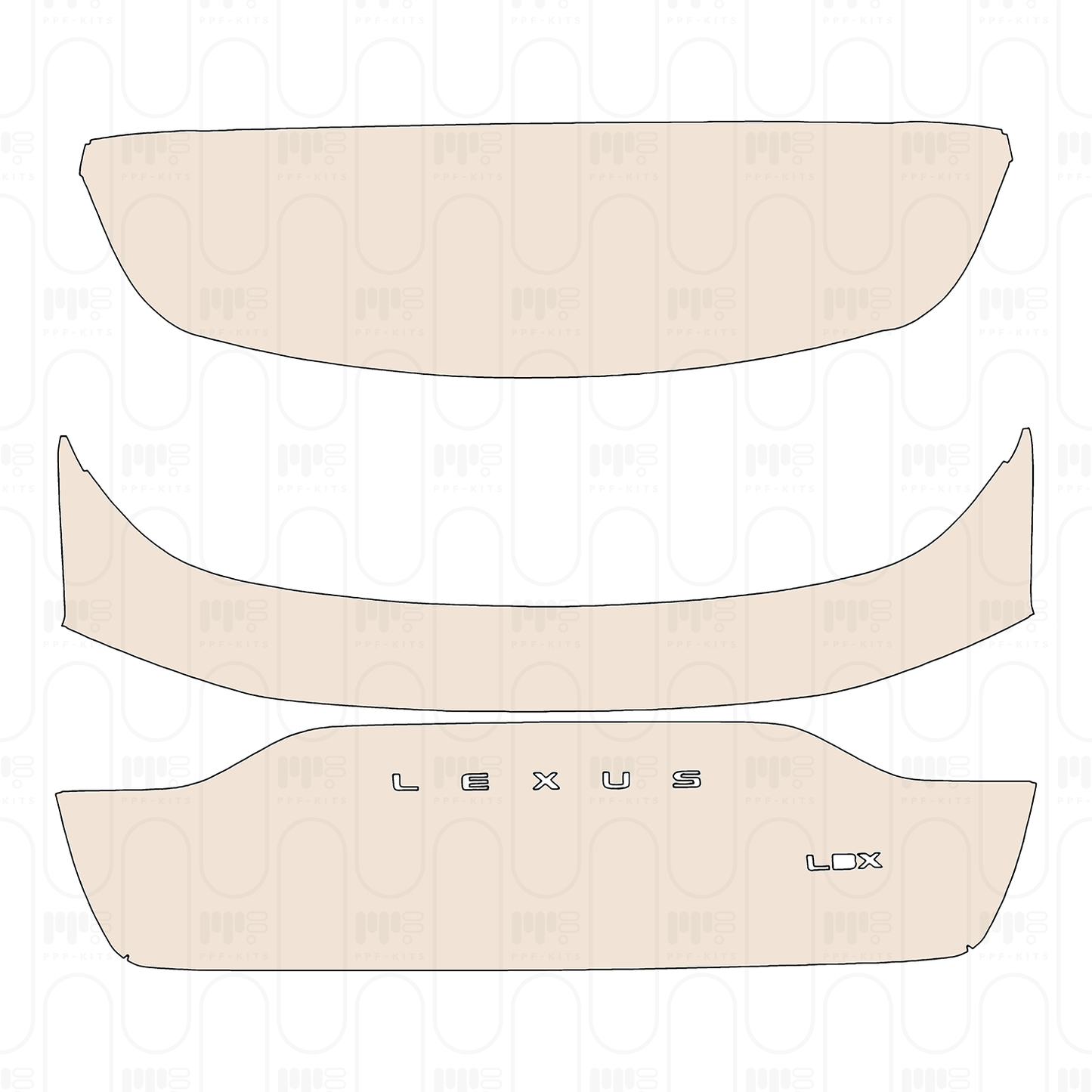 Pre-Cut PPF Lexus LBX (EU) Base 2025