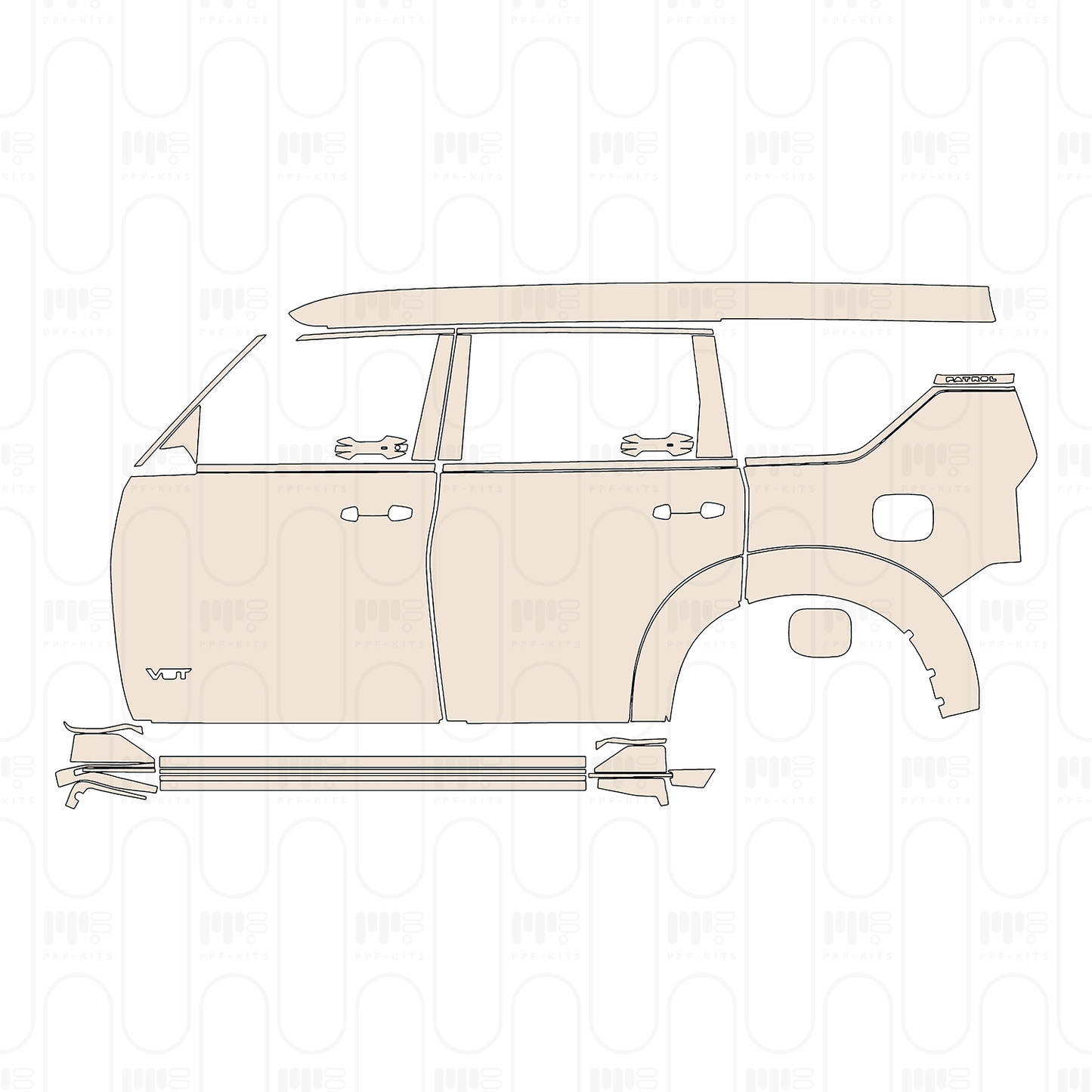 PPF precortado Nissan Patrol (ME) Nismo 2025