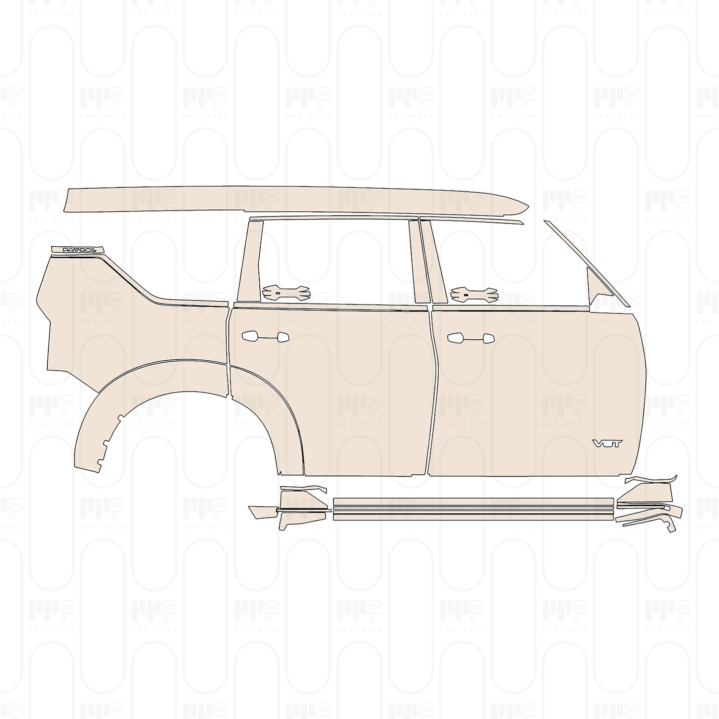 PPF precortado Nissan Patrol (ME) Nismo 2025