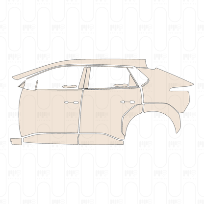 Pre-Cut PPF Toyota bZ4X (CN) 2025