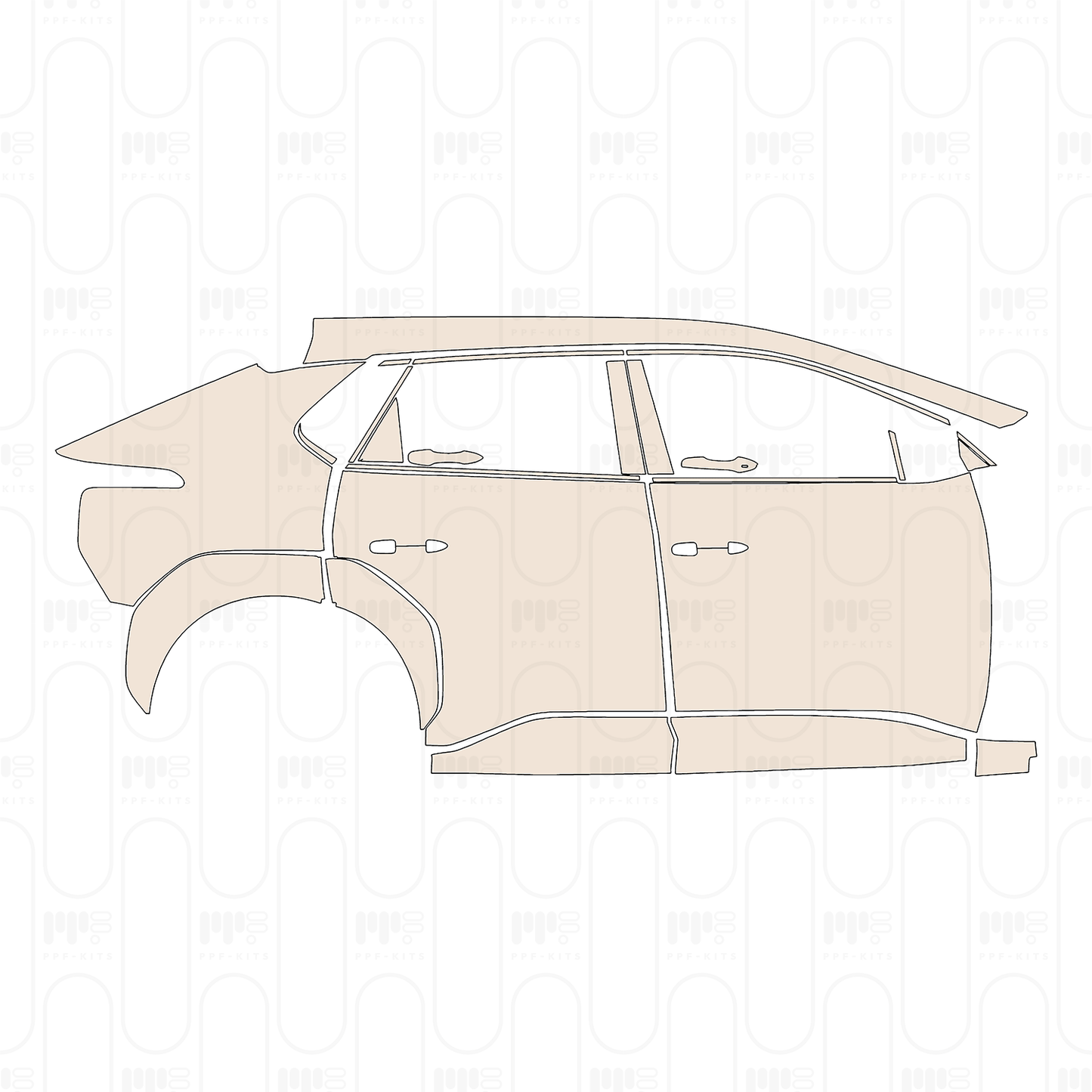 Pre-Cut PPF Toyota bZ4X (CN) 2025
