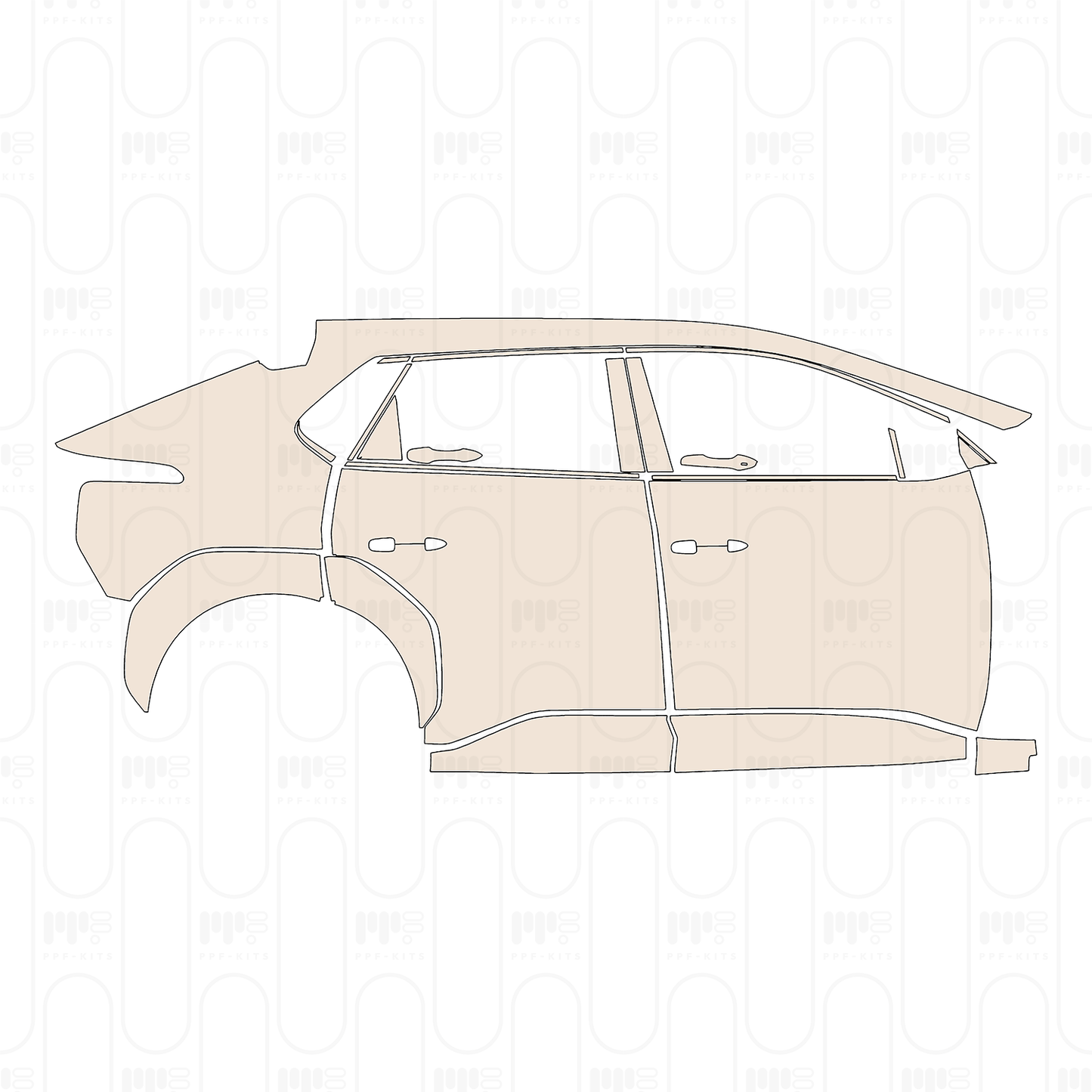 Pre-Cut PPF Toyota bZ4X (CN) 2025