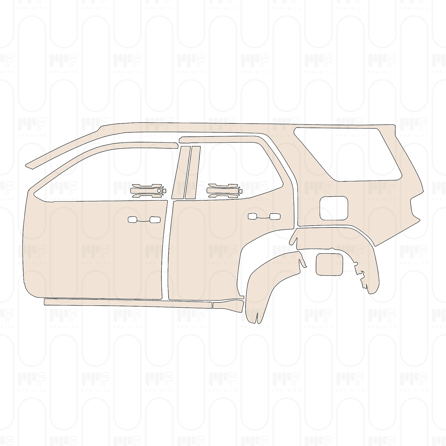 Pre-Cut PPF Toyota 4 Runner SR5 2026