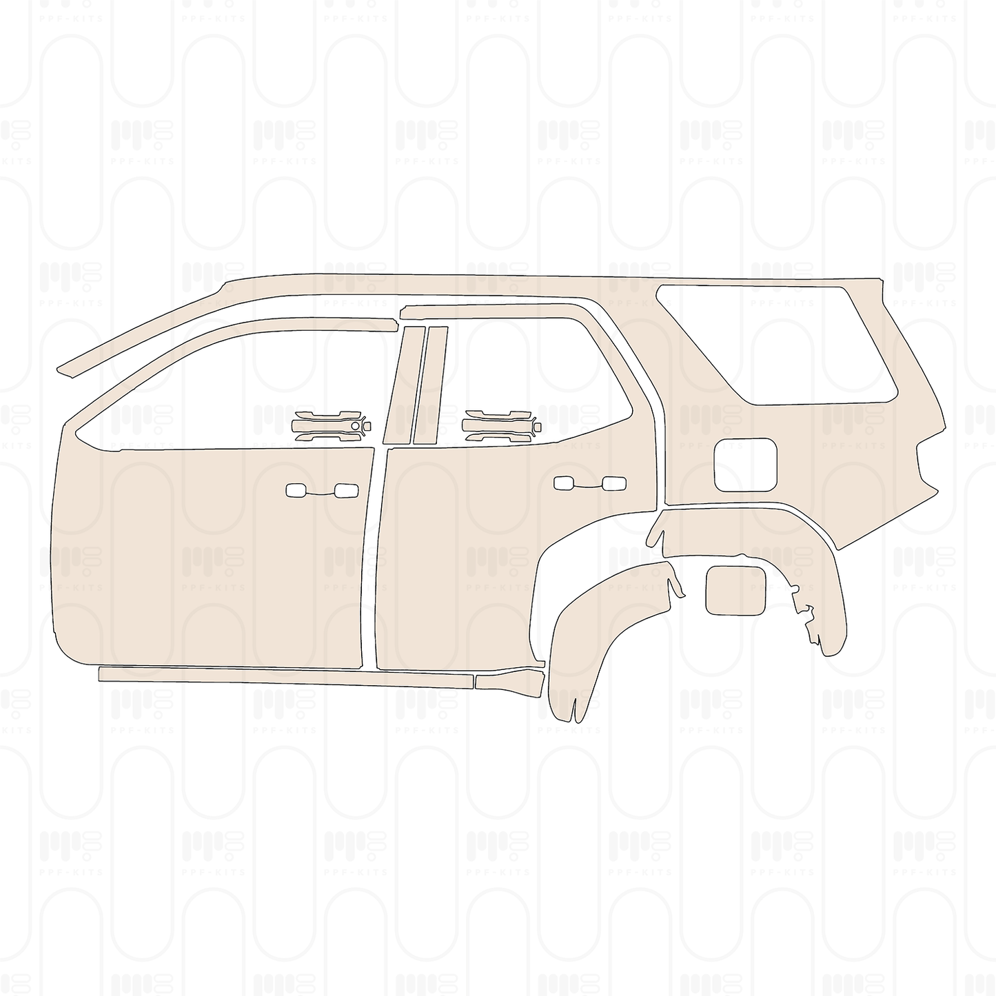 Pre-Cut PPF Toyota 4 Runner TRD Off-Road 2026