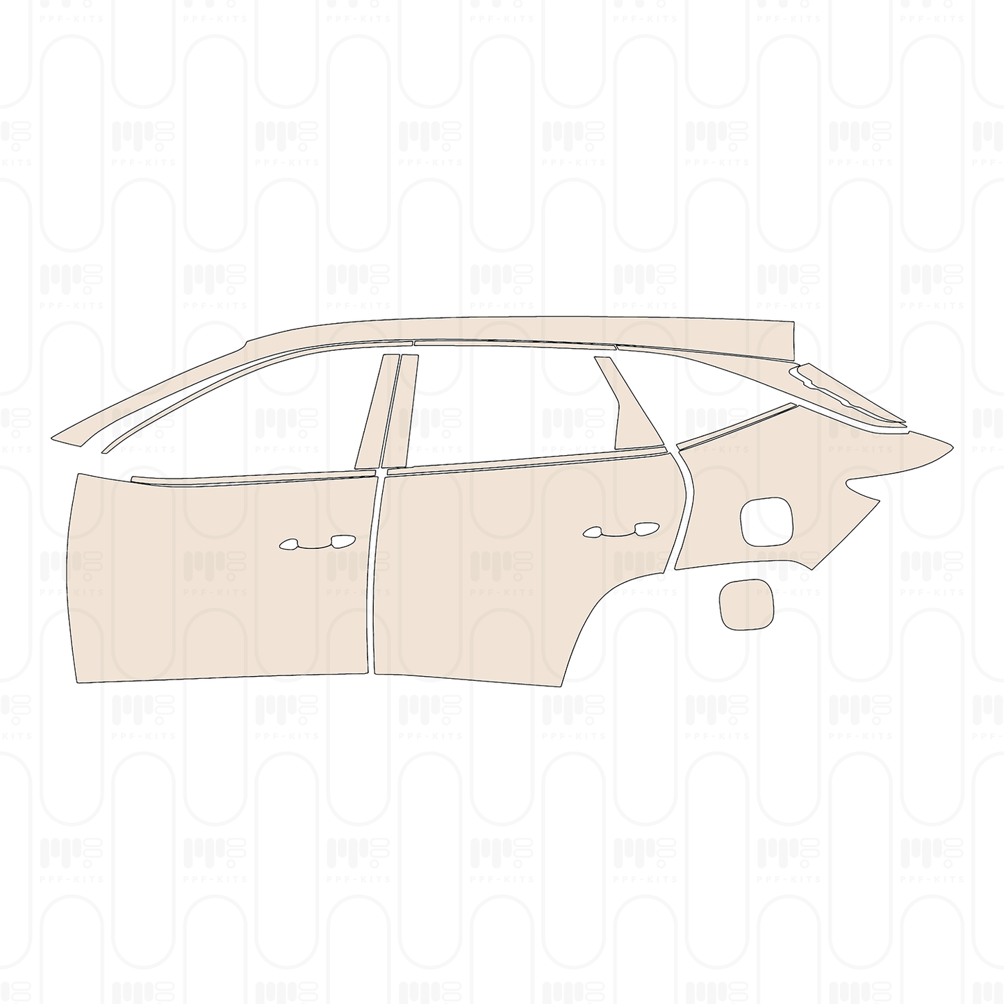 Pre-Cut PPF Hyundai Tucson (US) Base 2026