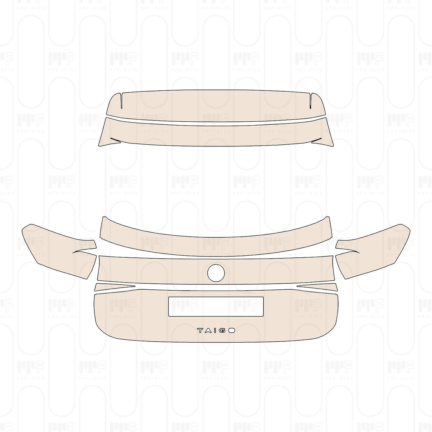 PPF precortado Volkswagen Taigo (EU) Base 2026