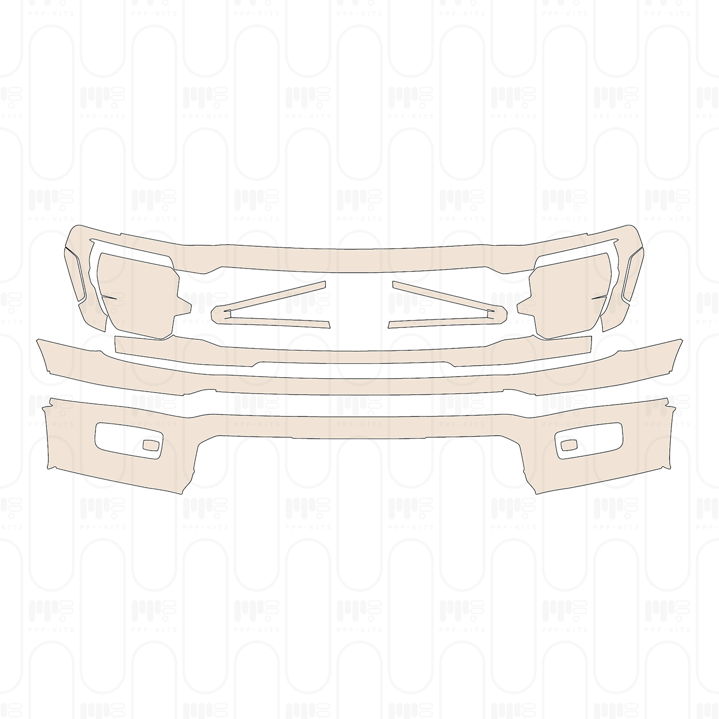 Pre-Cut PPF Ford F-150 SuperCrew XLT 2025