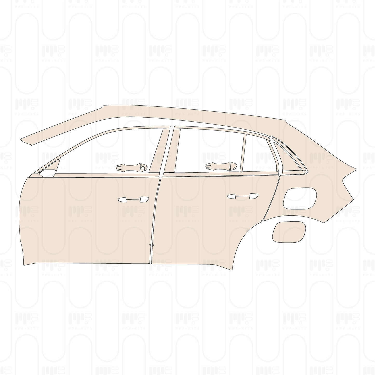 PPF precortado Fiat 600 Hybrid 2025