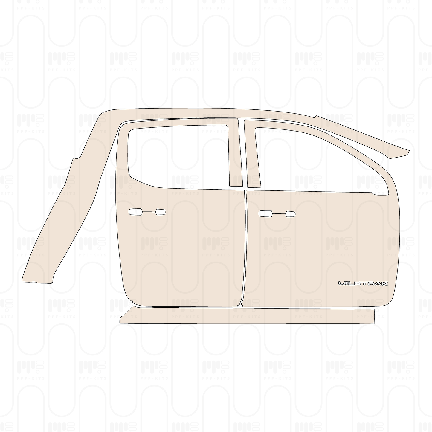 Pre-Cut PPF Ford Ranger (EU) Wildtrak 2025