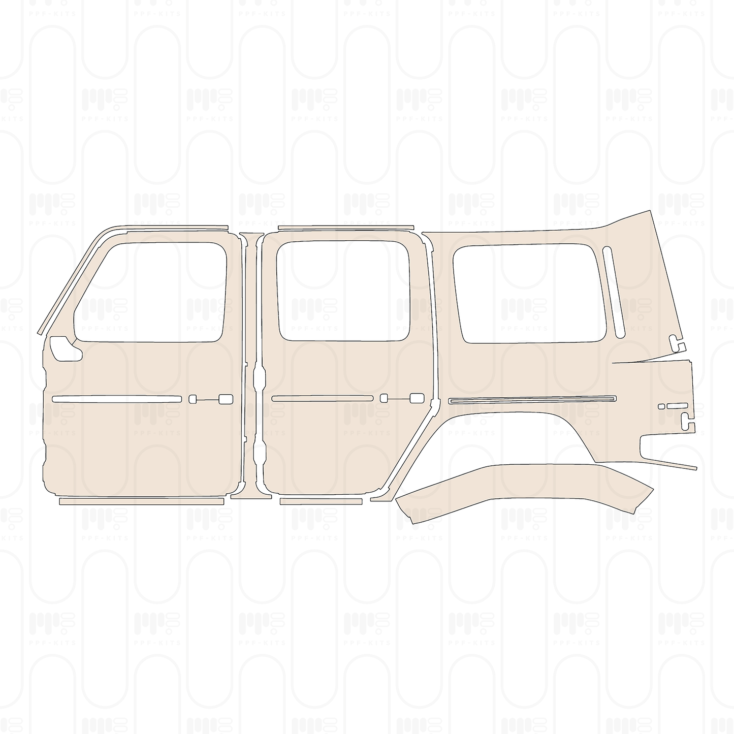 PPF precortado Mercedes-Benz G Class G500 Base 2026