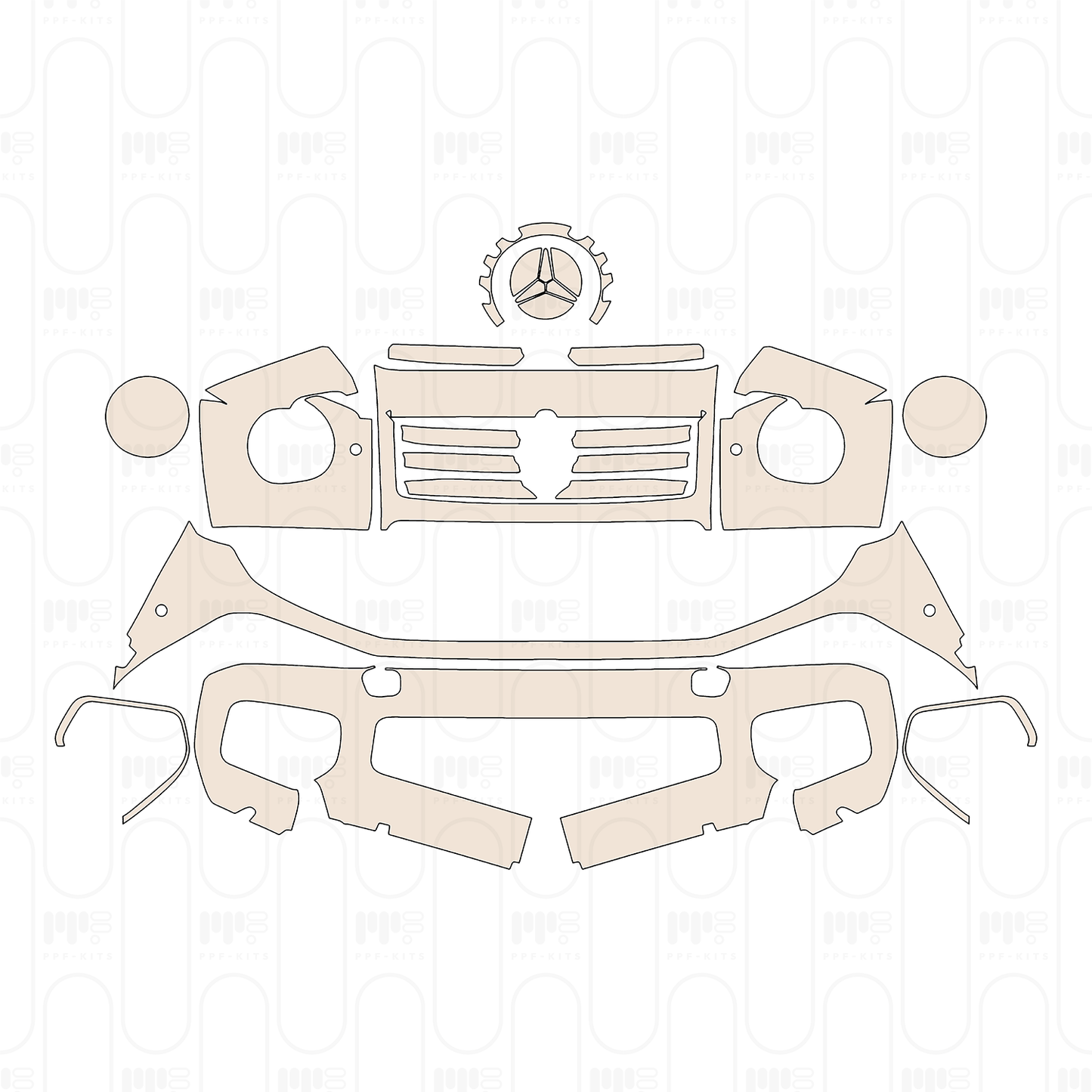 PPF precortado Mercedes-Benz G Class G500 Base 2026