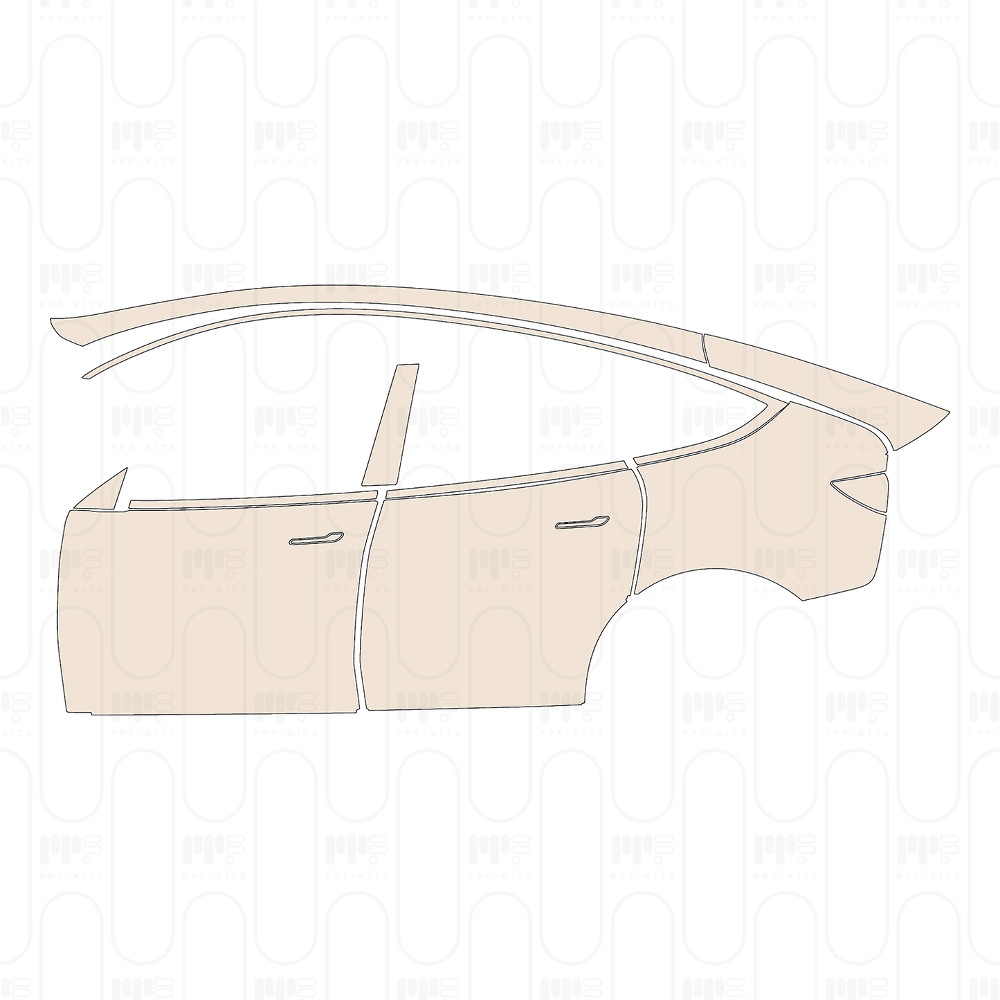 PPF precortado Tesla Model Y (Juniper) L 2025