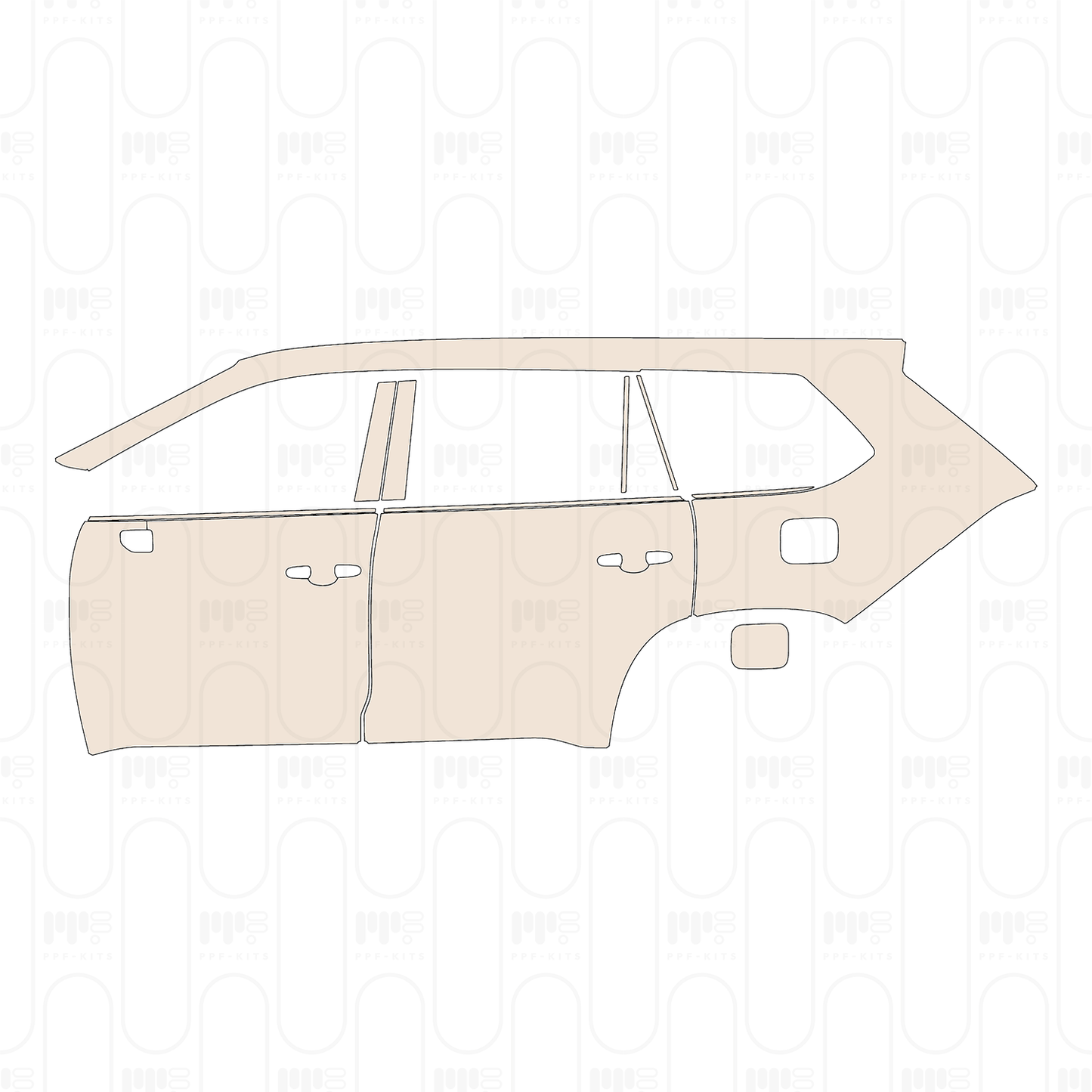 Pre-Cut PPF Toyota Grand Highlander (US) Limited 2025