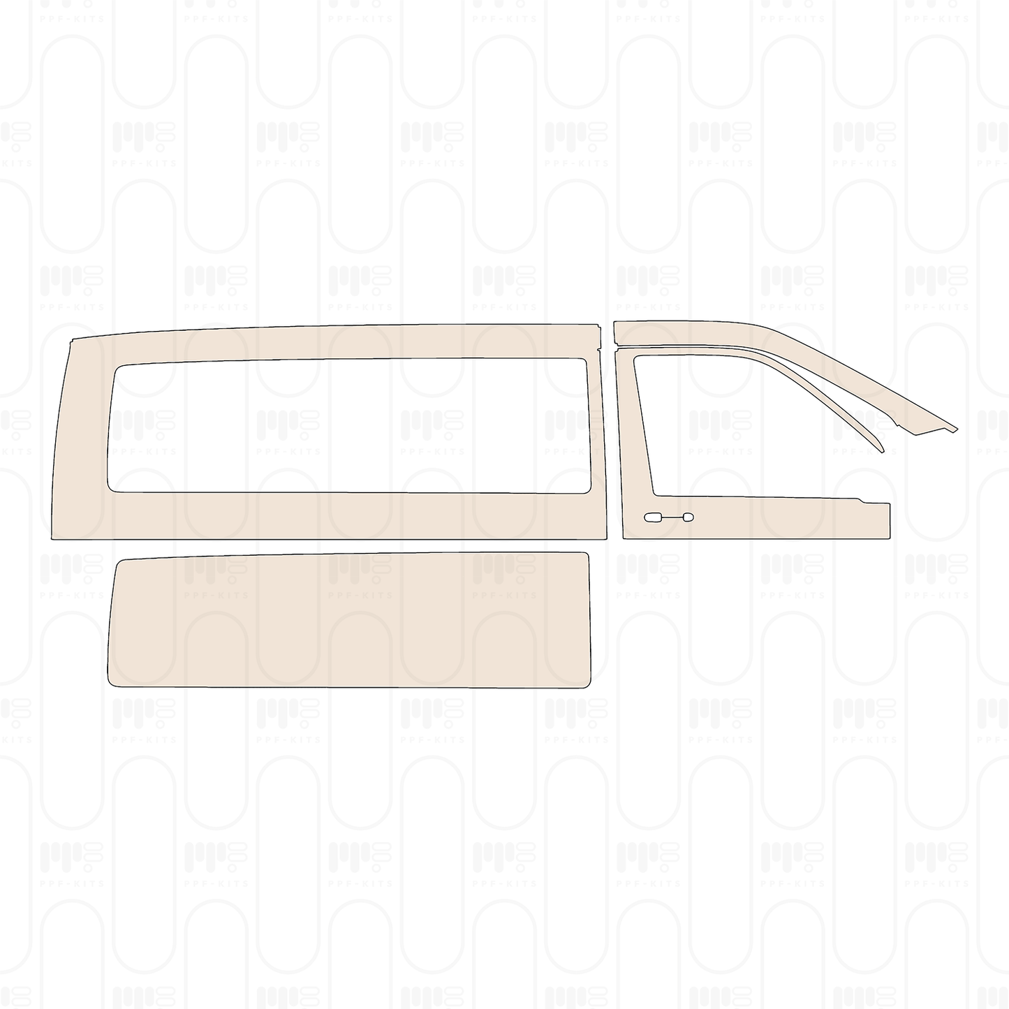 PPF precortado Volkswagen Transporter 6.1 (EU) Standard Wheelbase Sportline 2025