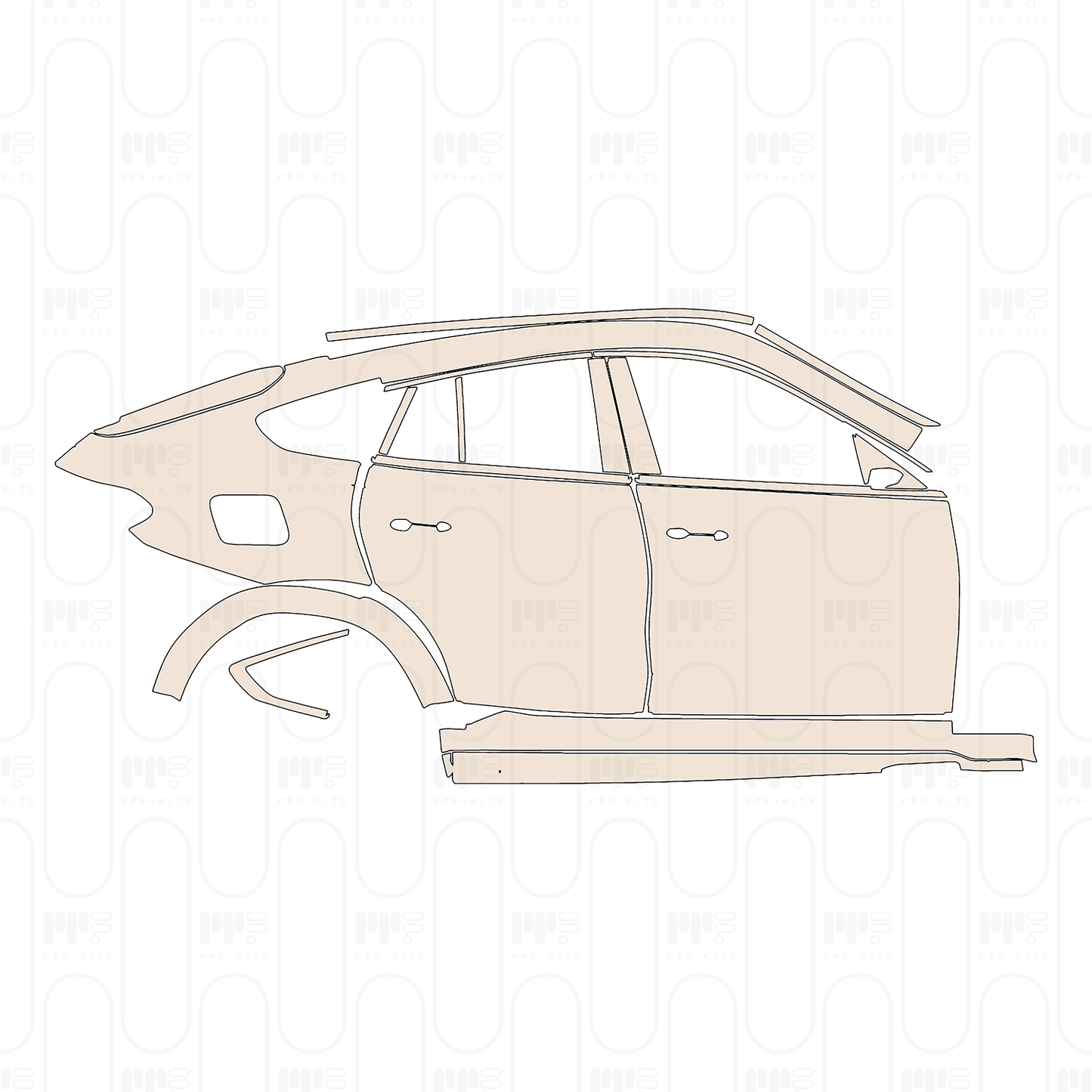 PPF precortado BMW X6 M60i 2026