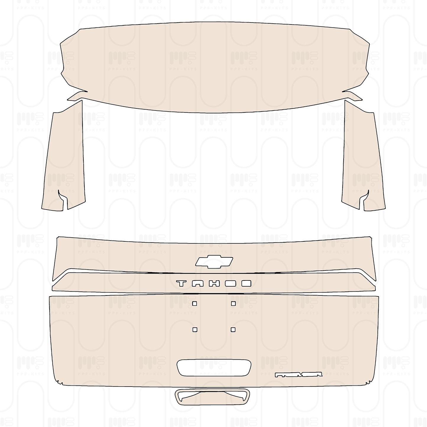 Pre-Cut PPF Chevrolet Tahoe LS 2026