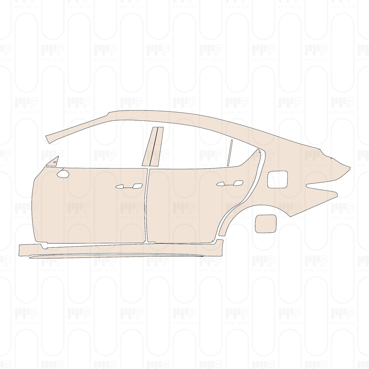 PPF precortado Lexus IS Sedan F-Sport 2026