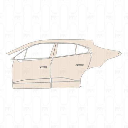 (left) Door+B-Pillar+Rear Fender
