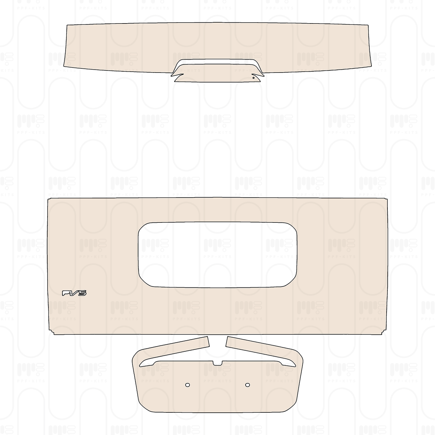 Trunk Lid with "PV5" Emblem