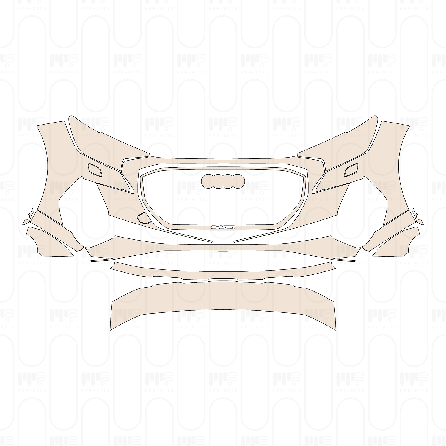 (right) Door+Side Skirt+Rear Fender without Model Emblem