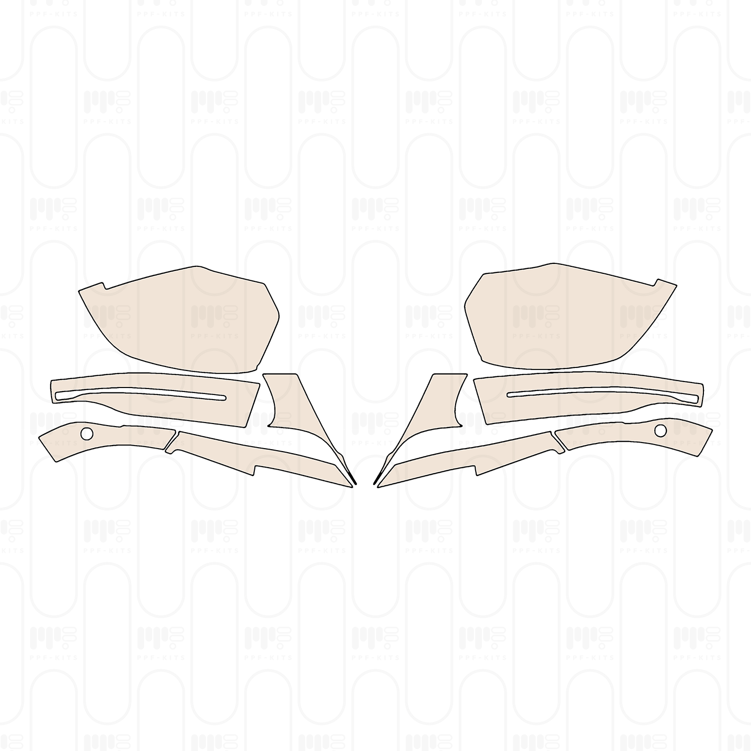 (right) Door+Rear Fender+Side Skirt