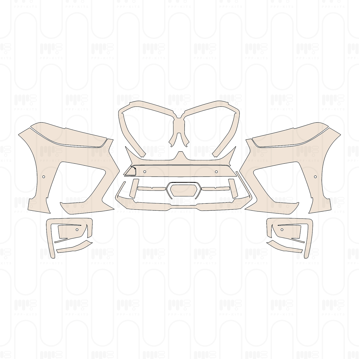 Trunk Lid with "MAVERICK" & "HYBRID" Emblems