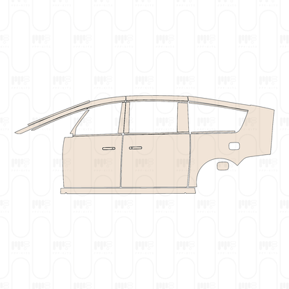 (left) Door+Side Skirt+Rear Fender