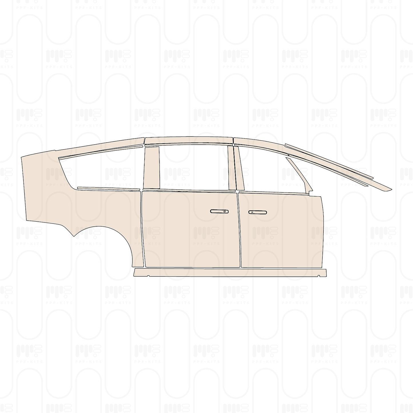 (right) Door+Side Skirt+Rear Fender