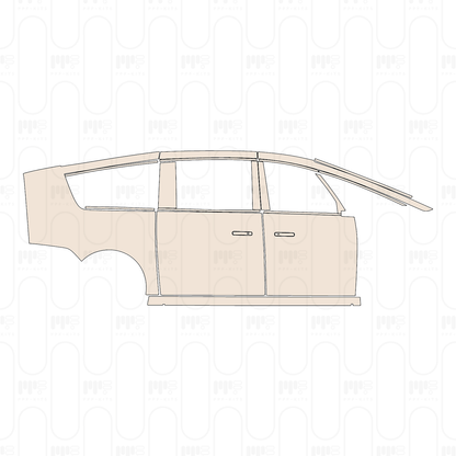 (right) Door+Side Skirt+Rear Fender