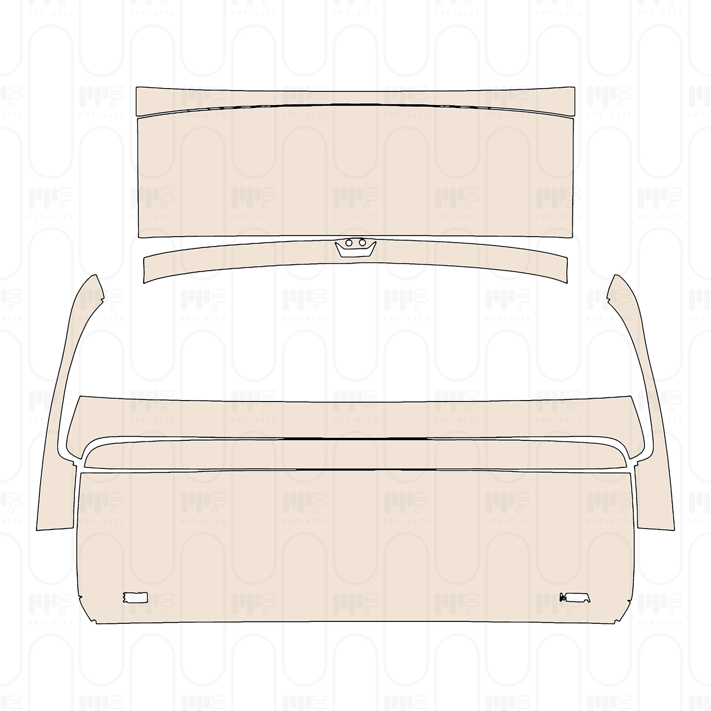 Trunk Lid with "ideal" & "MEGA" Emblems