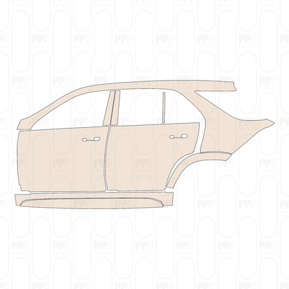 (left) Door+Side Skirt+Rear Fender