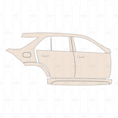 (right) Door+Side Skirt+Rear Fender