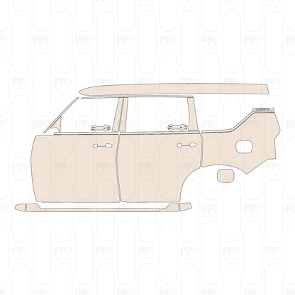 (right) Door+B-Pillar+Rear Fender